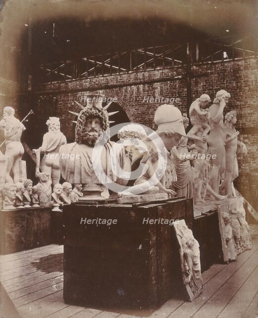 'Group of Sculpture in the Roman Court', Crystal Palace, Sydenham, 1852-1854. Creator: Philip Henry Delamotte.