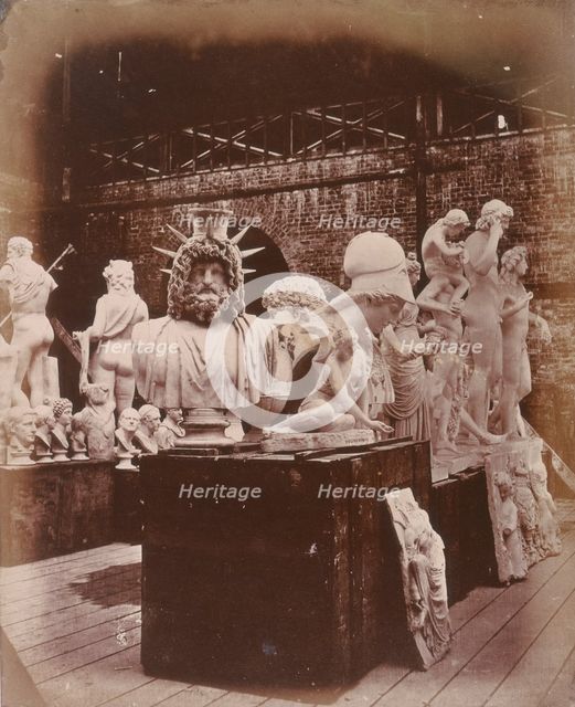 'Group of Sculpture in the Roman Court', Crystal Palace, Sydenham, 1852-1854. Creator: Philip Henry Delamotte.
