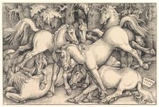 Group of Seven Horses, 1534. Creator: Hans Baldung