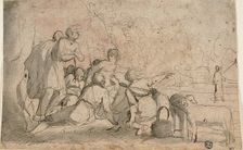 Group of Shepherds and a Ram, n.d. Creator: Unknown