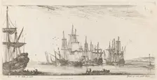 Group of Ships, 1644. Creator: Stefano della Bella