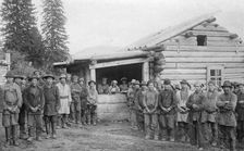 Group of Shoria Man and Members of a Land-Management Expedition, 1913. Creator: GI Ivanov
