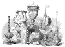 Group of Silver and Porcelain Rarities from the Sibthorp Collection, 1856. Creator: J. & A.W.