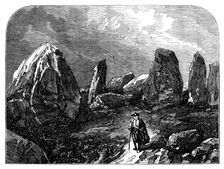 Group of stones at Kermario, 1871. Creator: Unknown