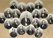 Group of portraits of the representatives of the Catholic church in Moscow, 1860s. Artist: Scherer Nabholz & Co