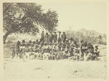 Group of Pah-Ute Indians, Nevada, 1871. Creator: Tim O'Sullivan