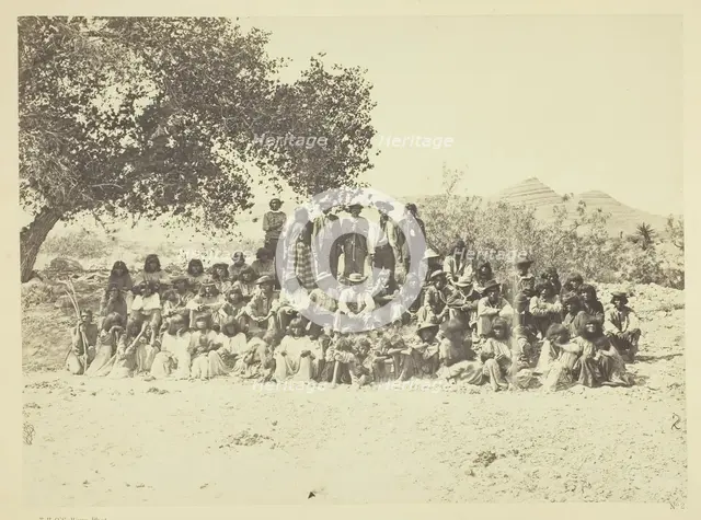 Group of Pah-Ute Indians, Nevada, 1871. Creator: Tim O'Sullivan.