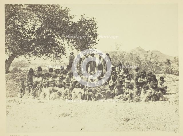 Group of Pah-Ute Indians, Nevada, 1871. Creator: Tim O'Sullivan.