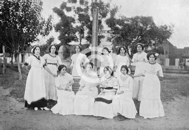 Group of Paraguayan women, Carapegua, Paraguay, 1911. Artist: Unknown