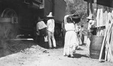 Group of peons near Rascon, between 1880 and 1897. Creator: William H. Jackson