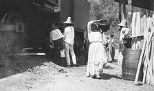 Group of peons near Rascon, between 1880 and 1897. Creator: William H. Jackson