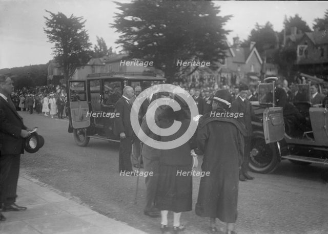 Group of people at an event, c1935. Creator: Kirk & Sons of Cowes.