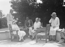 Group of people at "The Shallows," property of Lucien Hamilton Tyng, Southampton, Long Island, 1931 Creator: Arnold Genthe