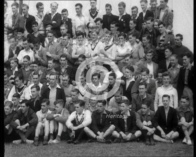 Group of People Singing, 1933. Creator: British Pathe Ltd.