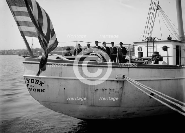 Group of pilots of steam pilot boat New York, between 1900 and 1905. Creator: Unknown.