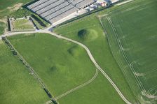 Group of round barrows, showing as earthworks, on Shorn Hill, near Martinstown, Dorset, 2015. Creator: Historic England