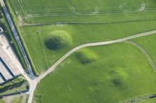 Group of round barrows, showing as earthworks, on Shorn Hill, near Martinstown, Dorset, 2015. Creator: Historic England