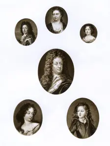 Group of royal portraits, late 17th - early 18th century (1906)