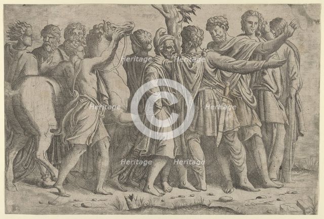 Group of Roman Figures, ca. 1542-45. Creator: Master IQV.