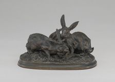 Group of Rabbits, model after 1846, cast probably before 1879. Creator: Pierre-Jules Mene