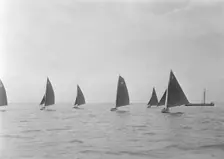 Group of racing Redwing keelboats, 1922. Creator: Kirk & Sons of Cowes