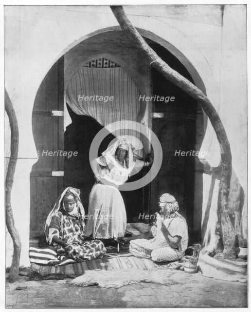 Group of women, Algeria, Africa, late 19th century. Artist: John L Stoddard