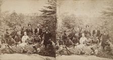 Group of tourists, some African American, c1850-c1930. Creator: Alexander Carson McIntyre