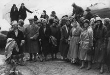 Group of tourists visiting Svartisen, northern Norway, 1929