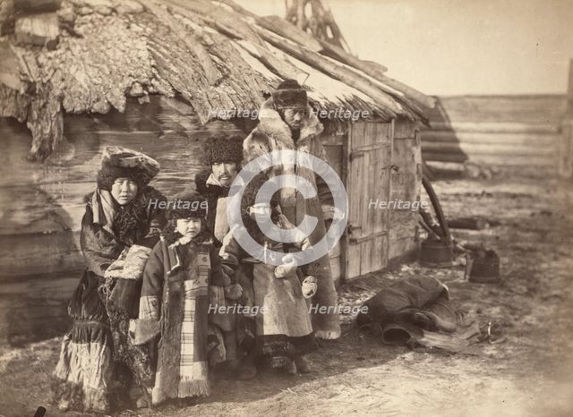 Group of Tartars [ie, Tatars] at small village near Minisinsk [ie, Minusinsk], between 1885 and 1886 Creator: Unknown.