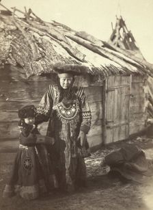 Group of Tartars [ie, Tatars], maiden & boy at small village near Minisinsk..., between 1885 and 86. Creator: Unknown
