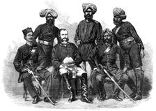 Group of the Police Force newly organised in Bengal, 1864. Creator: Mason Jackson