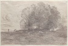 Group of Trees, 1858. Creator: Jean Baptiste Camille Corot (French, 1796-1875)