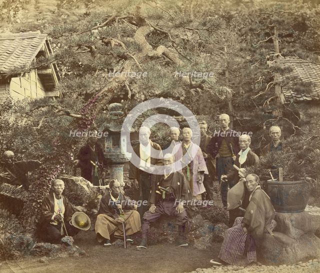 Group of Tycoon's Officers, 1866-1867. Creator: Felice Beato.