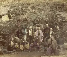 Group of Tycoon's Officers, 1866-1867. Creator: Felice Beato