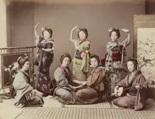 Group of Young Women, 1870s-1890s. Creator: Kusakabe Kimbei