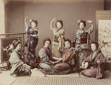 Group of Young Women, 1870s-1890s. Creator: Kusakabe Kimbei