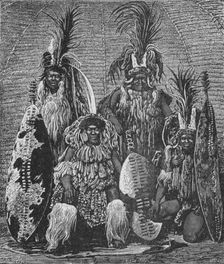 Group of Zulus in Full Dress 1902. Artist: A Tissendier