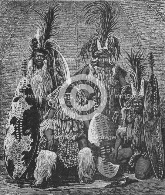 'Group of Zulus in Full Dress', 1902. Artist: A Tissendier.