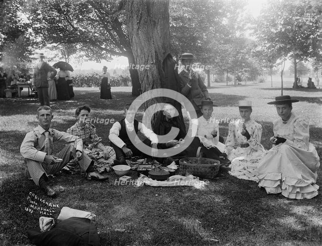 Group - Marshall Hall, Maryland, 1893. Creator: William Cruikshank.