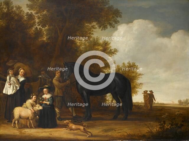 Group Portrait in a Landscape, c.1638-c.1640. Creator: Anon.