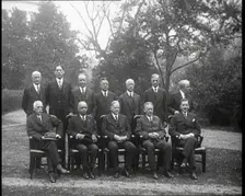 Group Portrait of a Cabinet, 1932. Creator: British Pathe Ltd