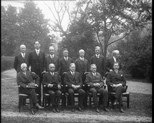 Group Portrait of a Cabinet, 1932. Creator: British Pathe Ltd