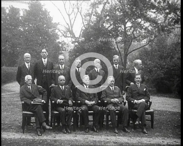Group Portrait of a Cabinet, 1932. Creator: British Pathe Ltd.