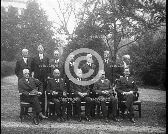 Group Portrait of a Cabinet, 1932. Creator: British Pathe Ltd.