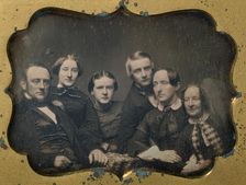 Group Portrait of a Family, about 1850. Creator: Unknown