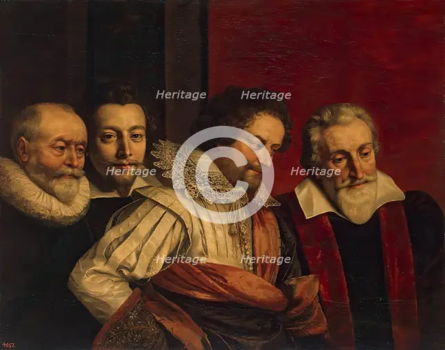 Group Portrait of Four Members of the Paris Council (fragment of the lost painting), 1616. Creator: Frans Pourbus the Younger.