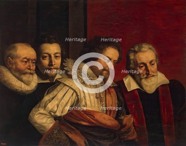 Group Portrait of Four Members of the Paris Council (fragment of the lost painting), 1616. Creator: Frans Pourbus the Younger.