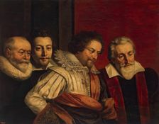 Group Portrait of Four Members of the Paris Council (fragment of the lost painting), 1616. Creator: Frans Pourbus the Younger