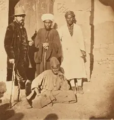 Group portrait of four men, about 1860-1880. Creator: Unknown