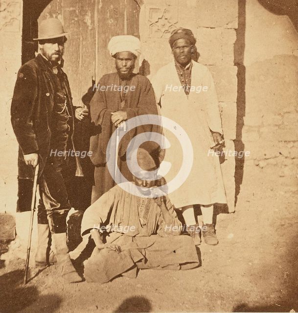 Group portrait of four men, about 1860-1880. Creator: Unknown.